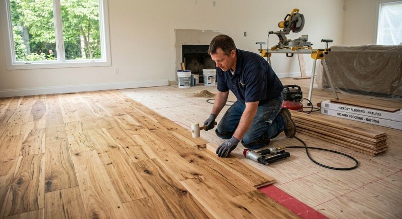 Hickory Floor Installation in Bothell, WA