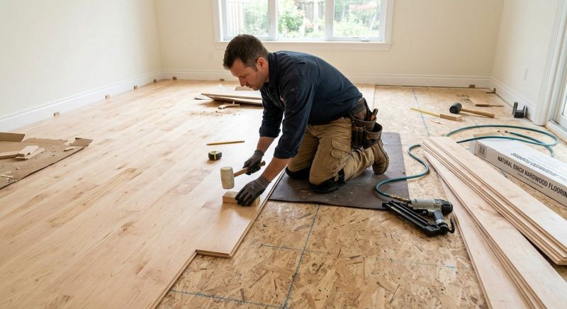 Maple Flooring Installation in Bainbridge Island, WA