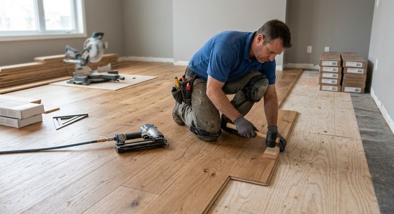Maple Flooring Installation in Kingston, WA