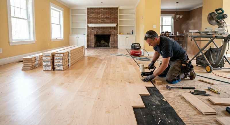 Maple Flooring Installation in Monroe, WA