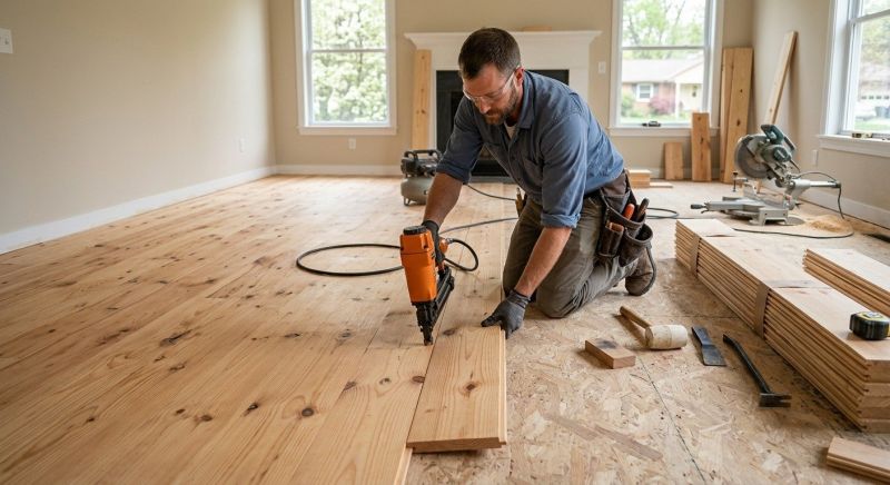 Maple Flooring Installation in Woodinville, WA
