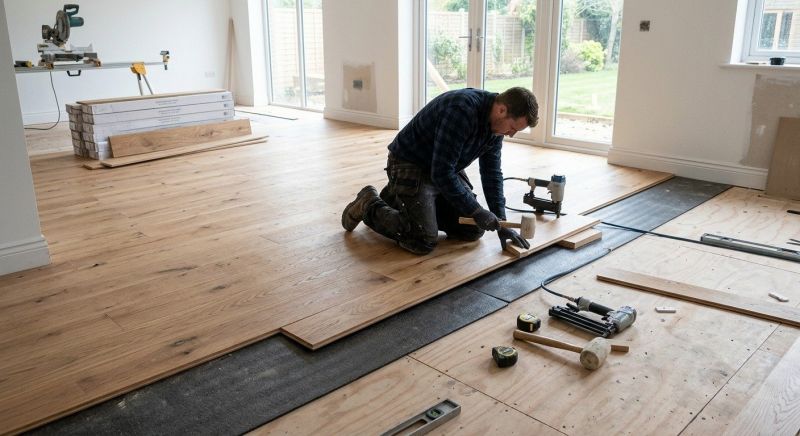 Oak Floor Installation in Freeland, WA