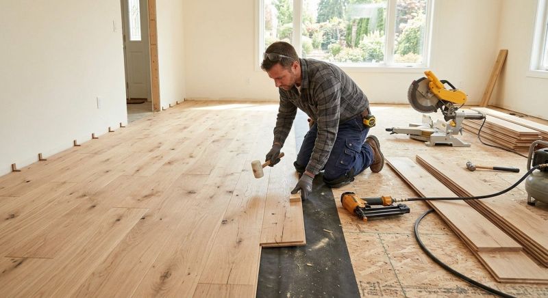 Oak Floor Installation in Langley, WA