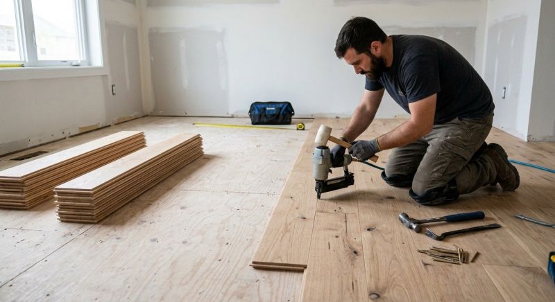 Oak Floor Installation in Langley, WA