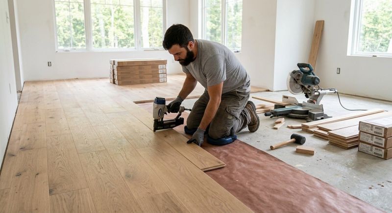 Oak Floor Installation in Monroe, WA