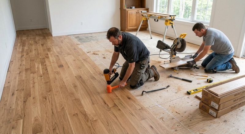 Oak Floor Installation in Monroe, WA