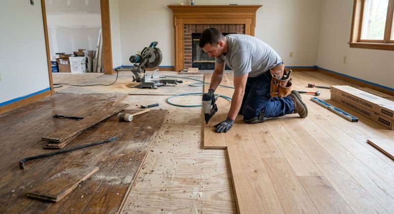 Oak Floor Installation in Snohomish, WA