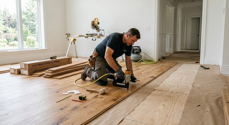 Oak Floor Installation in Stanwood, WA