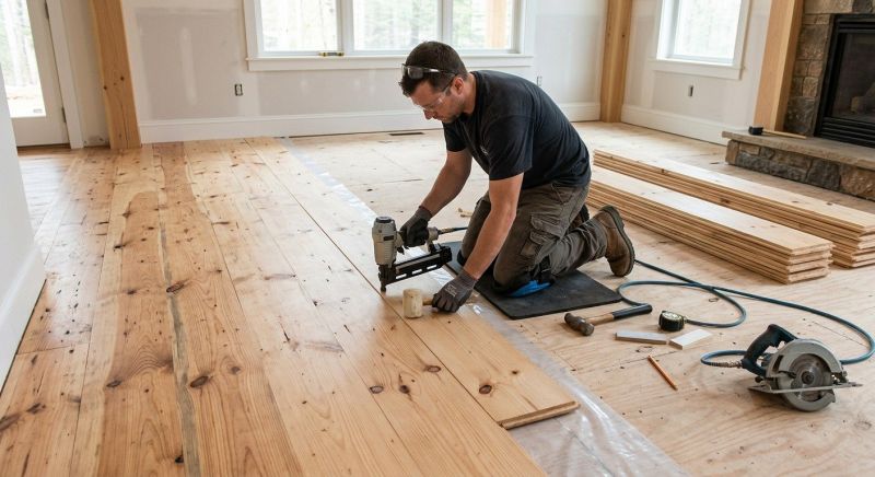 Pine Floor Installation in Bothell, WA