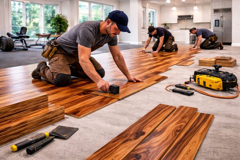 Teak Flooring Installation in Bothell, WA